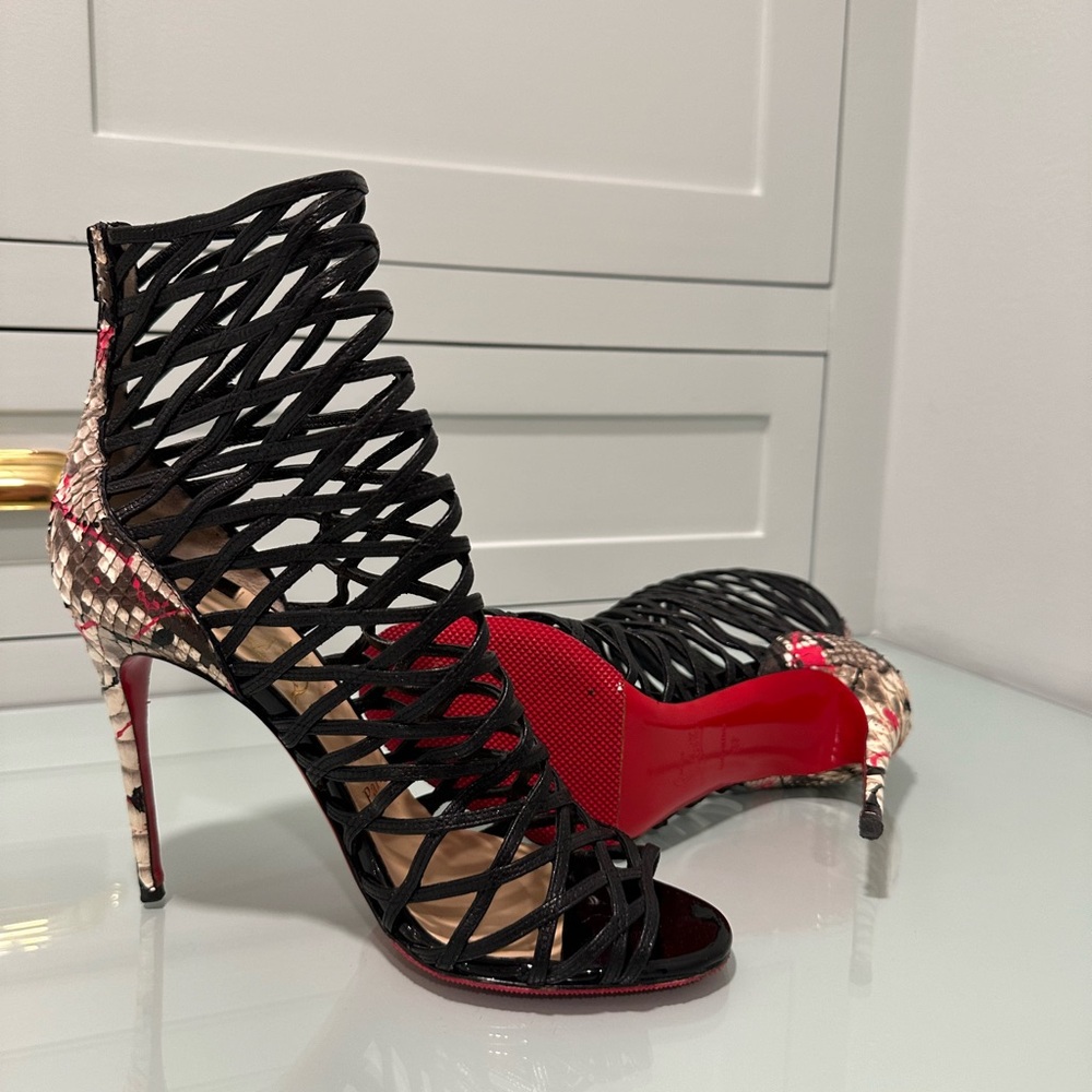 Christian Louboutin Mille Cinque 100 Cage Boots